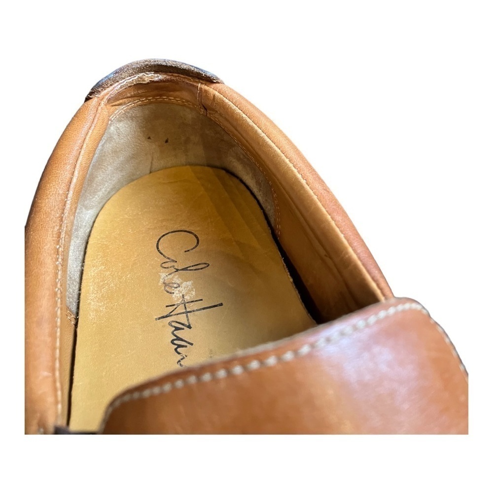 Cole Haan Tucker C03559 Brown Leather Venetian Loafers 10 - Picture 3 of 10